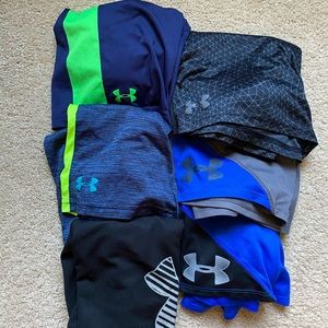 Lot of boys Under armour shorts size 6